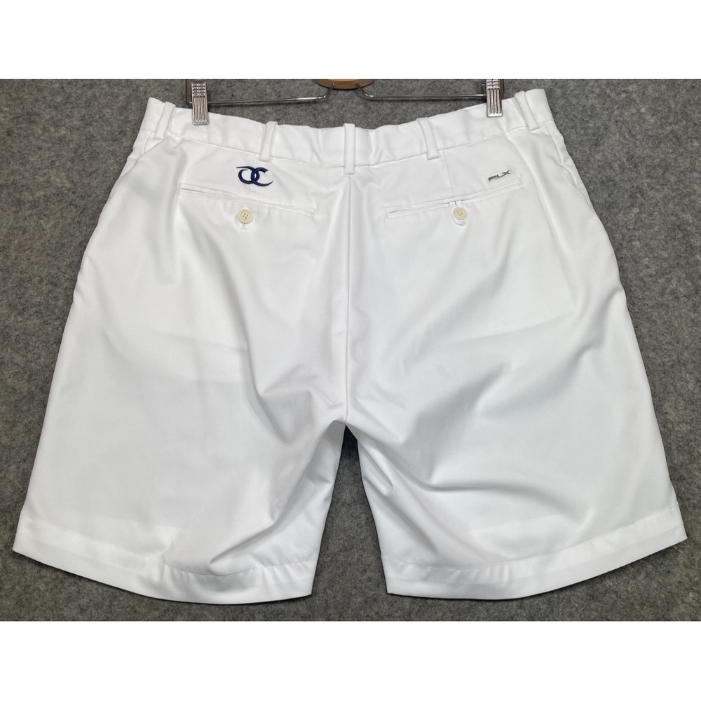 RLX Ralph Lauren Shorts White 38 Old Chatham Golf Club Performance